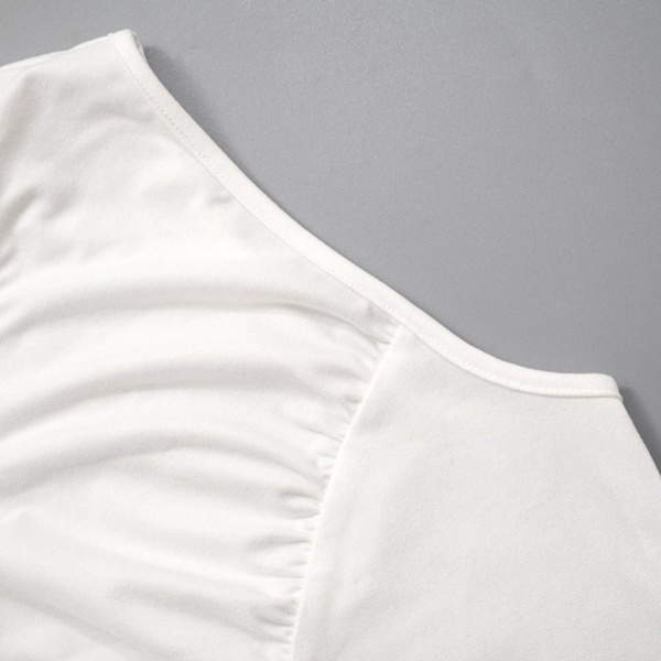 Dame Crop Topper Bralette Vest WHITE M White M