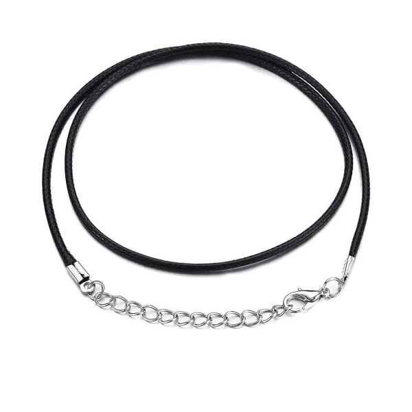 50st Halsband String Rep Läder Vaxad Cord Chain KAFFE Coffee