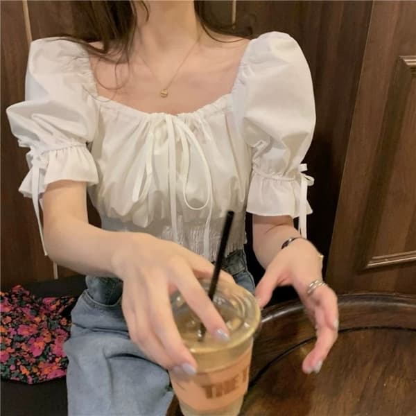 T-shirt Dame Bluse BLÅ Blue