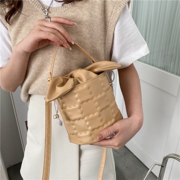 Casual Bucket Bag Stor Sling Bag VIT white