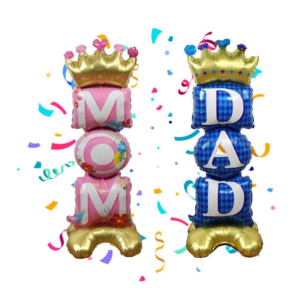 Pysyvä äiti Ilmapallo Hyvää syntymäpäivää Ilmapallot DAD DAD Dad