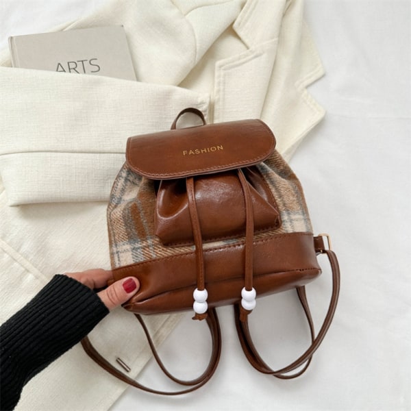 Rejsetaske Bucket Skoletaske BRUN brown