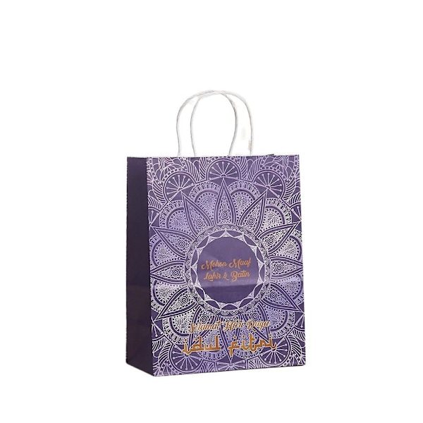 6st Eid Mubarak presentpåse Candy Cookie Bag STIL 4 STIL 4 Style 4