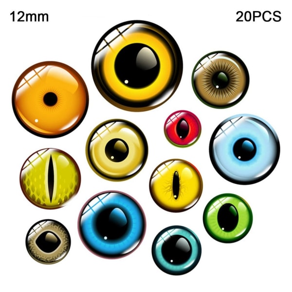 20 stk/10 par Eyes Crafts Eyes Puppet Crystal Eyes 12MM 12MM 12mm