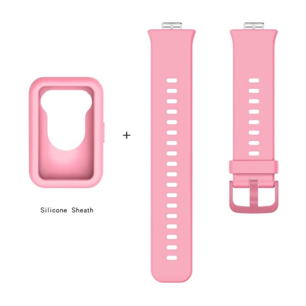 Erstatningsklokkerem silikonbånd ROSA Pink