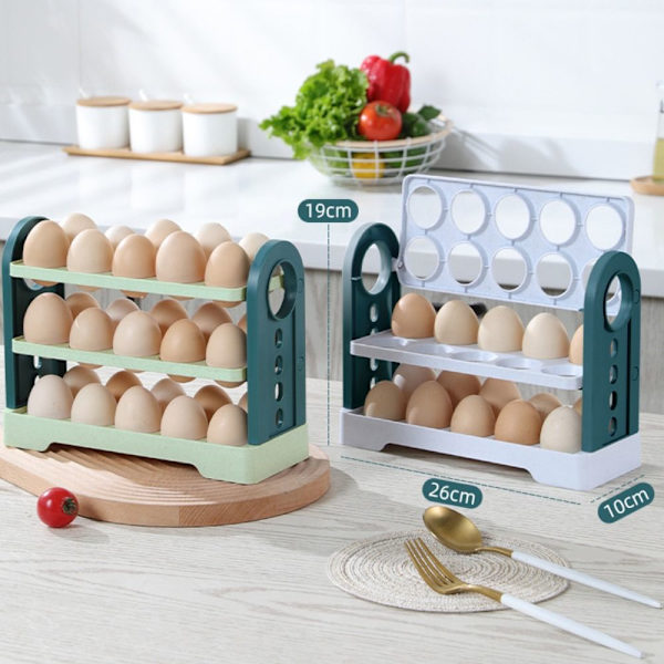 Äggförvaringsbehållare Ägg Kylskåp GRÖN green