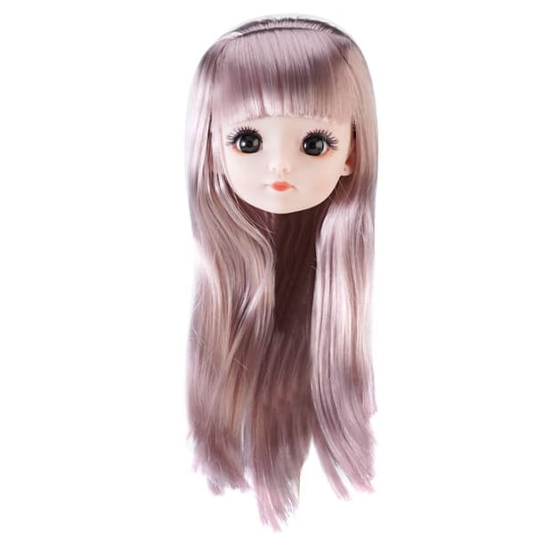 1/6 BJD Dukkehode Gullbrunt Hår 3 3 3
