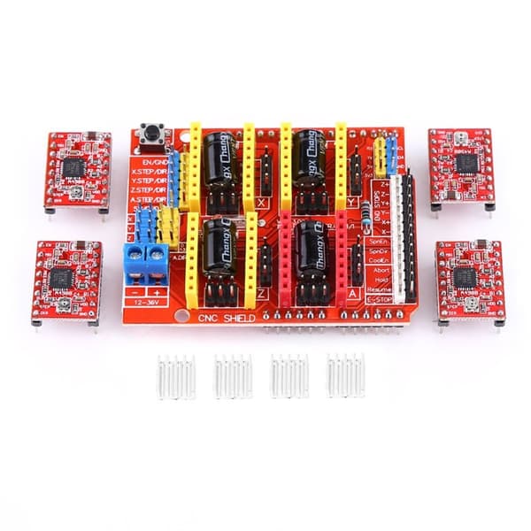 CNC Shield Udvidelseskort Steppermotor Driver DC 12V til 36V