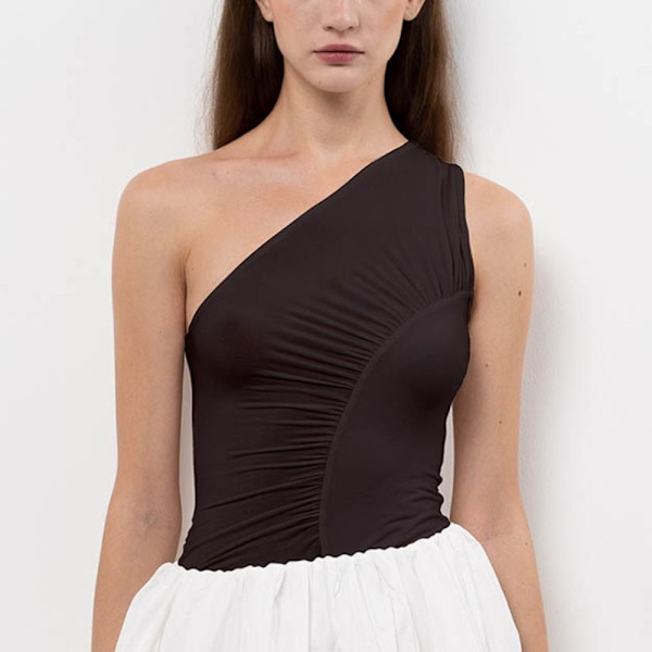 Dame Crop Topper Bralette Vest WHITE M White M