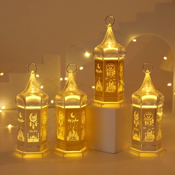 Eid Mubarak Lamp Ramadan LED-lampor 1 1 1