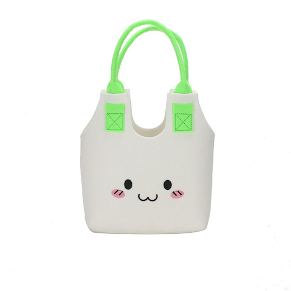 Tegnefilm Filt Taske Børne Filt Tote Bag HVID white