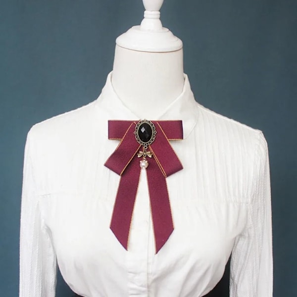 Rusetti Bowknot rintakorut PUNAINEN Red