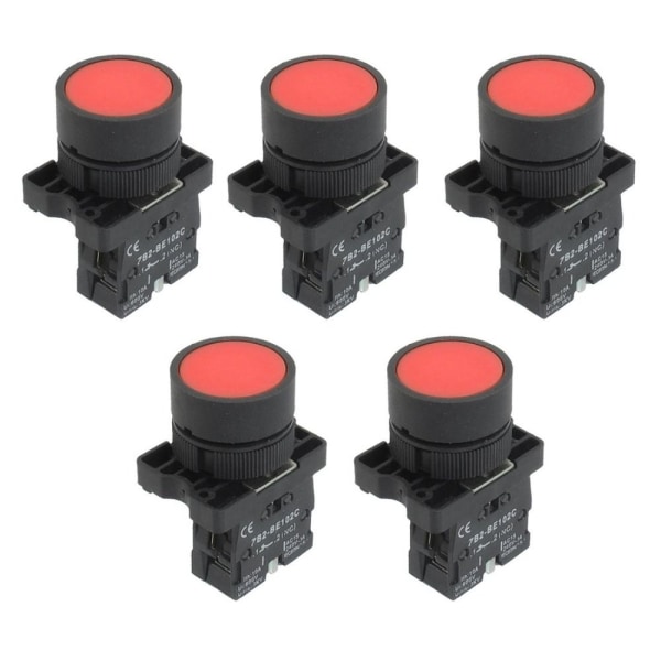 5 kpl Momentary Push Button Switch Power 1 NC N/C