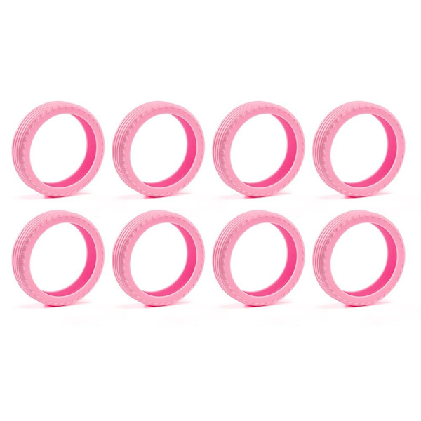 8 kpl / set Matkalaukkujen pyörän kengät Matkalaukun pyörien suoja Pink 8Pcs-8Pcs