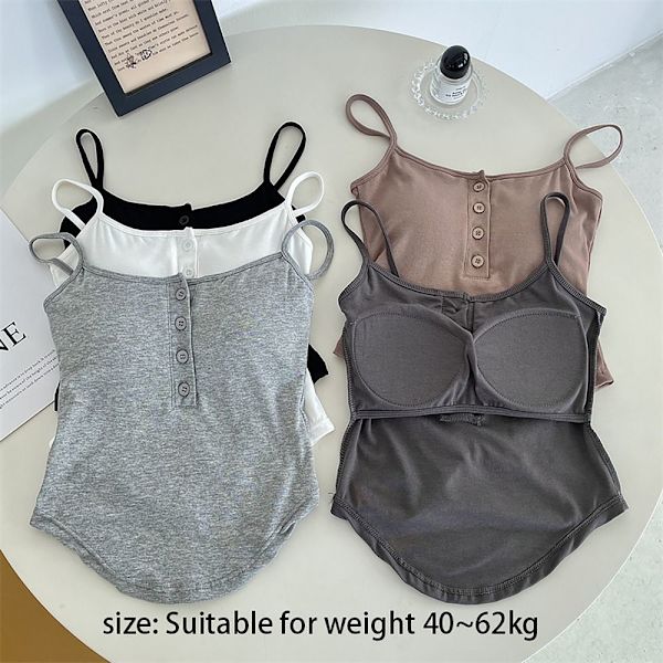 Strappy Tank Topit Hottie Sling VAALEANHARMAA light grey