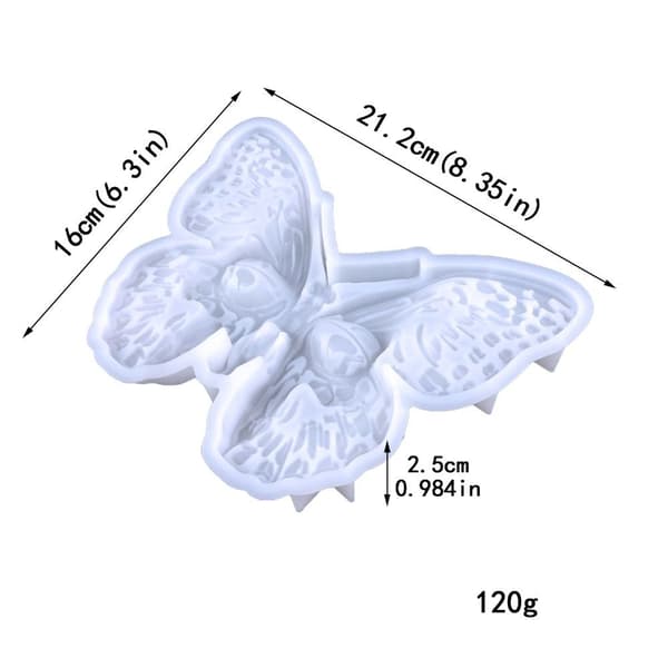 Silikoneform med sommerfugl, resinforme, støbeform