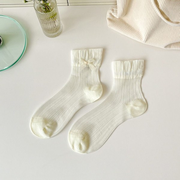 Sløjfe Sokker Mid Socks HVID White