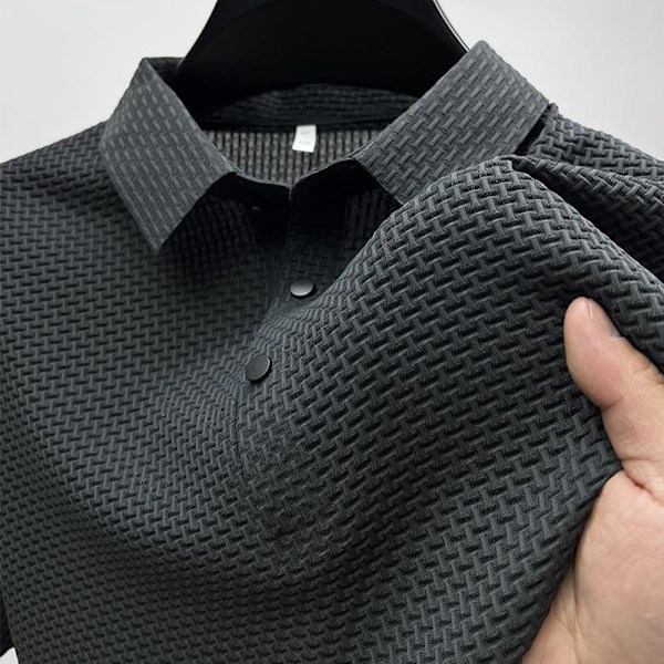 Ice Silk Mesh T-paita Lyhythihainen poolopaita GREY 4XL Grey 4XL