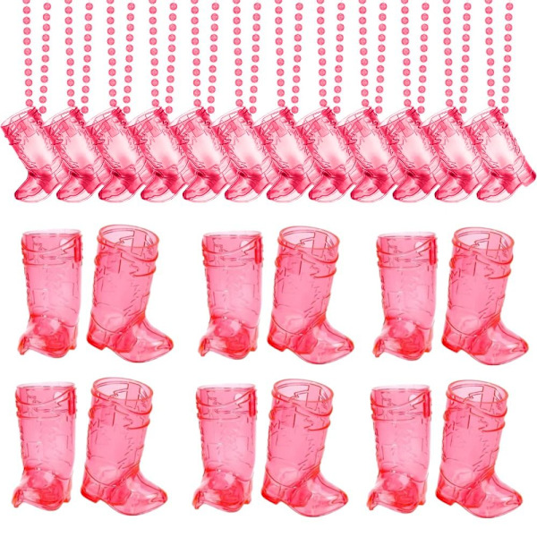 10 st Mini Cowboy Boot Glasögon Western Cowboy Glasögon ROSA Pink