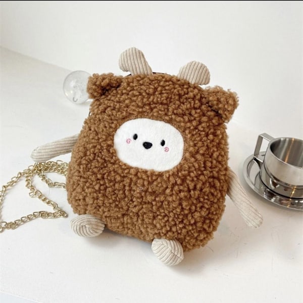 Crossbody Bag Skuldertaske BRUN brown