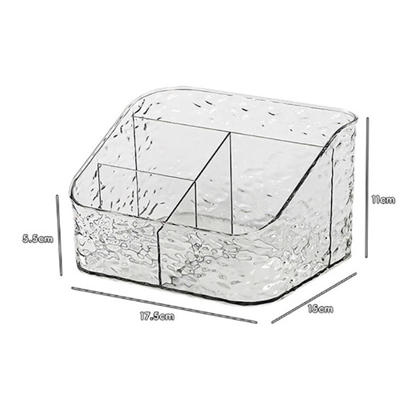 1 Stk Kosmetik Opbevaringsboks Desktop Opbevaring Case Rack 4 GRIDS 4 4 Grids