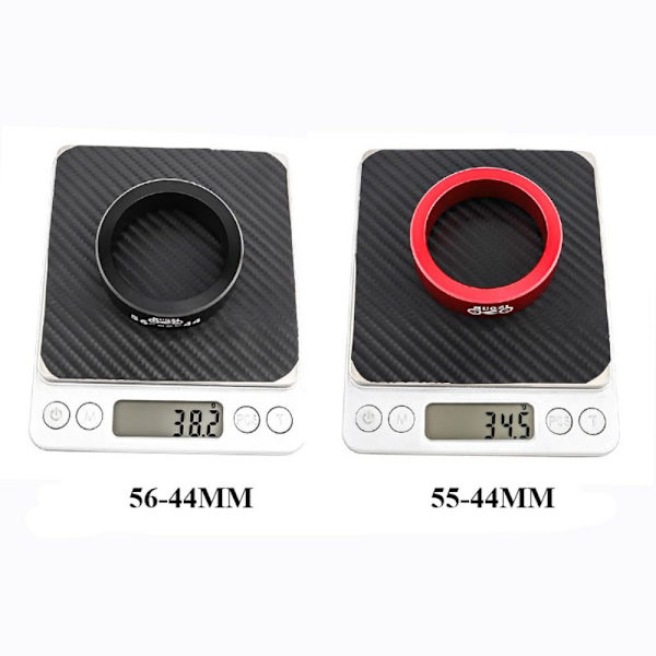 Tilspidset Rør Ramme Ramme Headset Adapter SORT 55-44MM Black 55-44MM