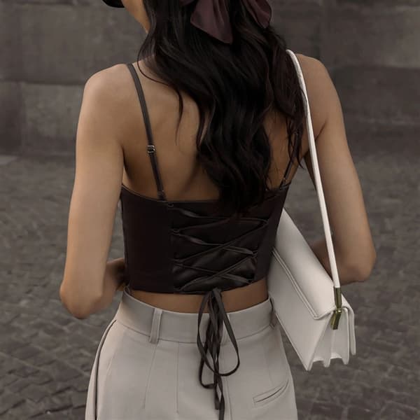 Linne Crop Tops VIT S White S