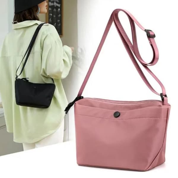 Crossbody Taske Nylon Casual Tasker SORT black