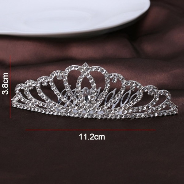 Princess Crystal Tiaras Crowns Hair Comb 3 3 3