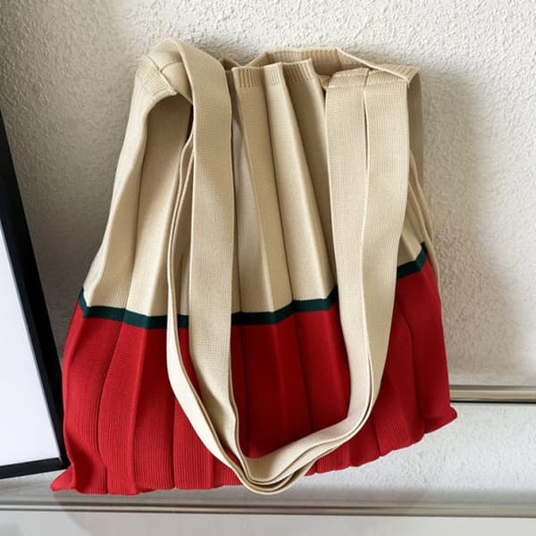 Heklet Tote Bag Skulderveske 2 2 2
