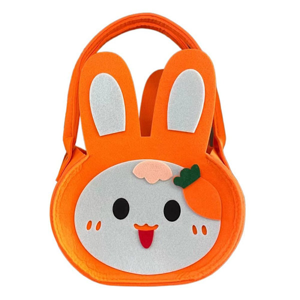 Filtveske Cartoon Rabbit Tote ORANSJE orange