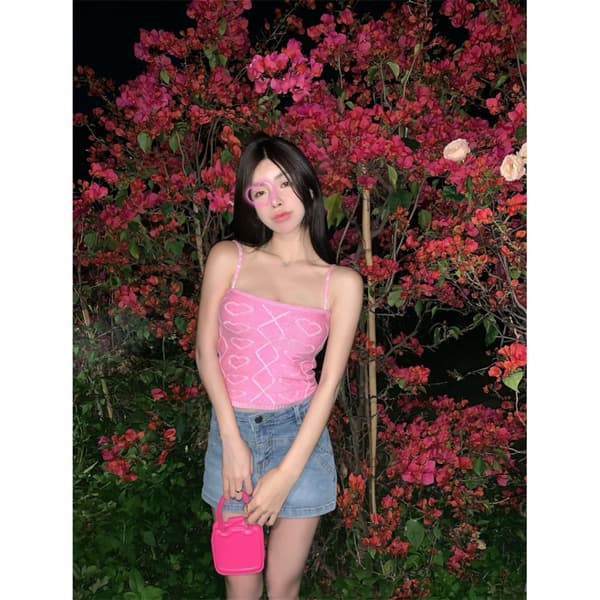Sling Tank Top PINK Pink