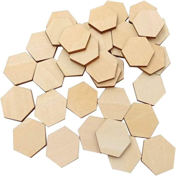 Hexagon Tile Wooden Hexagon Wood Tags