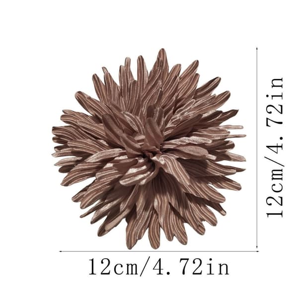 Stor Blomster Broche Corsage BEIGE Beige