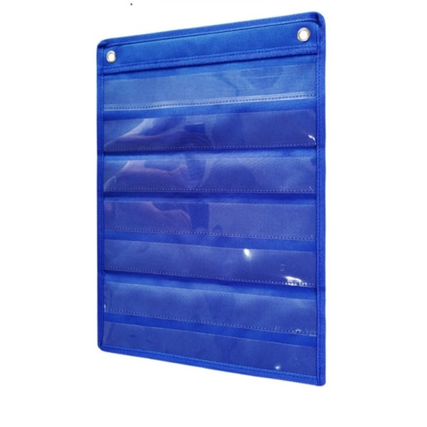 Magnetic Pocket Chart 7 Layer DIY White Card Chart Bag