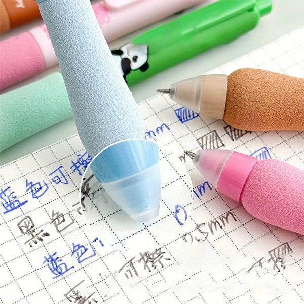 4 STK/Eske Erasable Pen Gel Pen 01-SORT BLEKK 01-SORT BLEKK 01-Black Ink