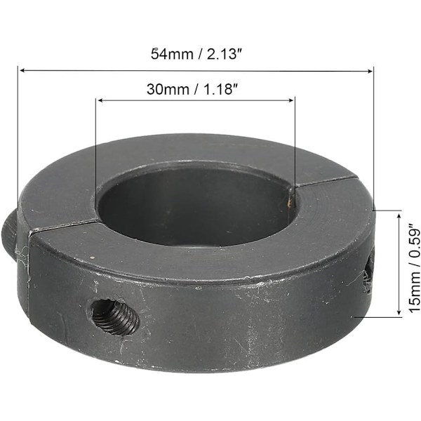 Akselin kaulukset kaksoisjaettu kiristyspanta 1,18 TUUMAA (30 mm) 1,18 1.18 Inch(30mm)