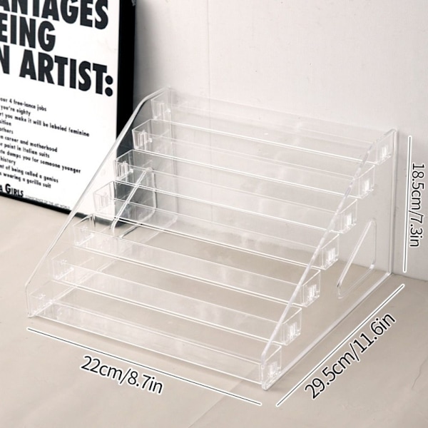 Transparent displaystativ Akryl opbevaringsstativ L L