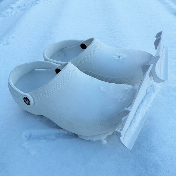 Croc Charm Tillbehör Snöplog VIT VIT White