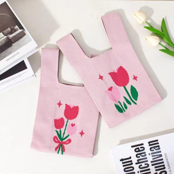 Knit Handbag Knot Wrist Bag 3 3 3