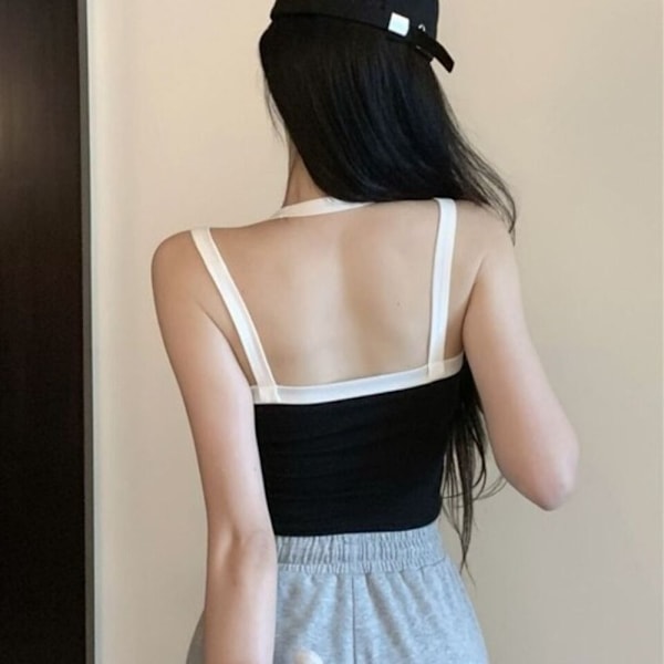 Riippuva Neck Cross Strap Beauty Takaliivi VALKOINEN White