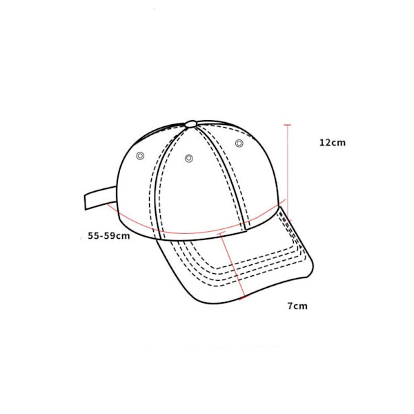 Baseball-lippikset Peaked Cap MUSTA black