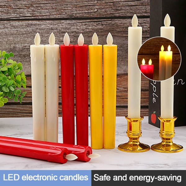 LED Lantern Flameless Ljuslampa GUL TYPE2 TYPE2 yellow Type2-Type2