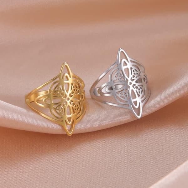 Hekseknute Ring Fingerringer SØLV 9 silver 9