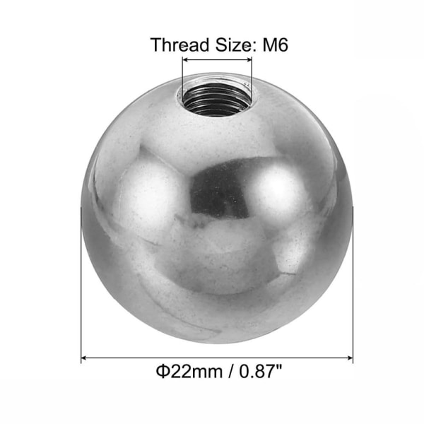 4st M4/M6 Kulmutter Knopp Blindhål Cover CAP M6x22mm