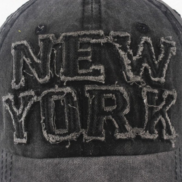 Broderi Baseball Caps Distressed Hole Faded Hats GRØNN green