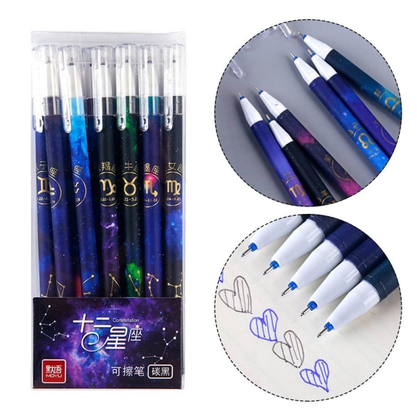 12ST Set Gel Pen Neutral Pen BLUE INK BLUE INK Blue Ink 447e