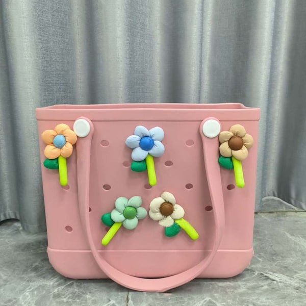 Berlocker till Bogg Väskor Strandväska Tillbehör Berlocker ROSA Pink