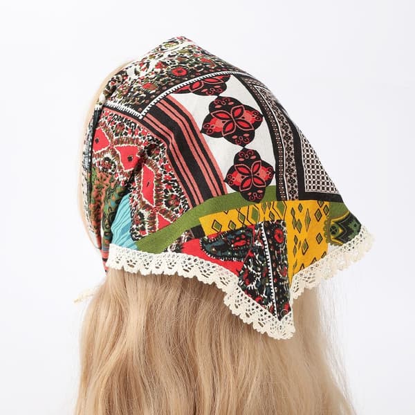 Totem Spets Triangulär Sjal Turban Pannband 5 5 5