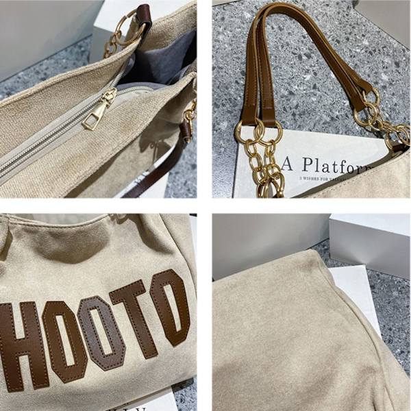 Skuldertaske Tote Big Bag KHAKI khaki
